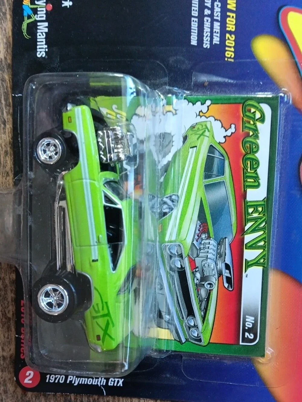 Johnny Lightning Zingers! Green Envy Die-Cast Muscle Car - Green